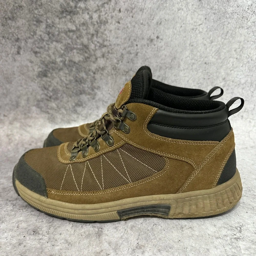 Orthofeet Hunter Hiking Boots Mens 11.5 Brown Orthopedic Leather Suede Outdoor